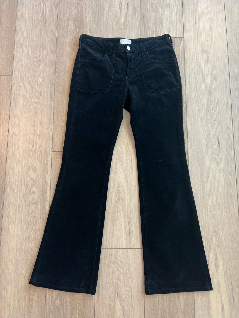 Pilcro Black Boot Cut Corduroy. Size 28 - Picture 3 of 8